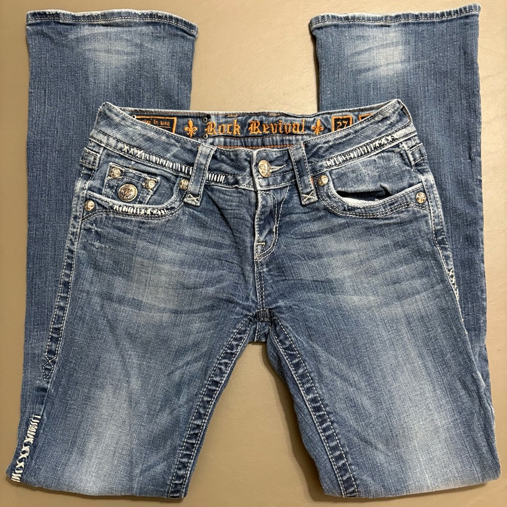 Rock Revival Women's Boot Cut Jeans - Medium Blue Wash